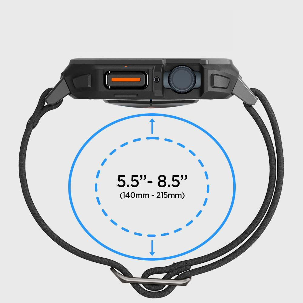 Pasek Spigen Lite Fit Pro do Apple Watch 45/44 mm, czarny
